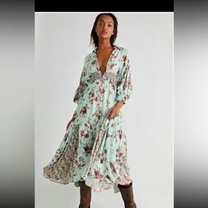 Free People Prairie Punk Shirtdress
